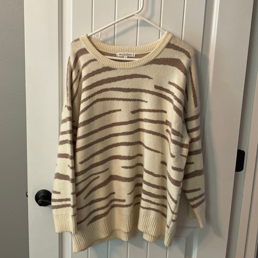 Zebra Print Sweater